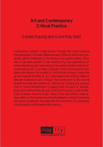 Art and contemporary critical practice