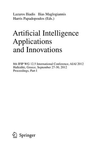 Artificial Intelligence Applications and Innovations