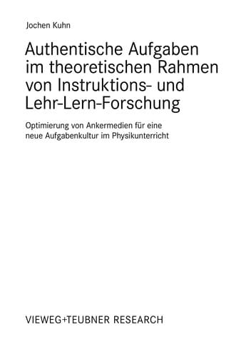 Authentische Aufgaben Im Theoretischen Bereich Von Instruktions- Und Lehr-lern-furschung