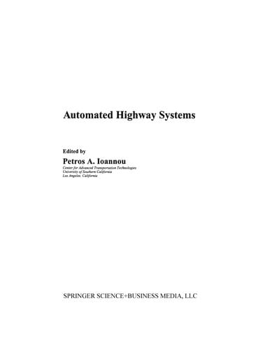 Automated Highway Systems