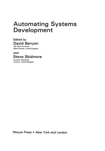 Automating Systems Development