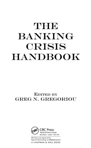 The banking crisis handbook