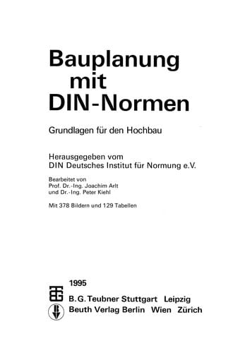 Bauplanung mit DIN-Normen