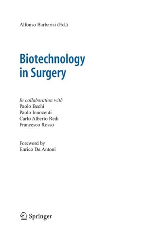 Biotechnology in Surgery
