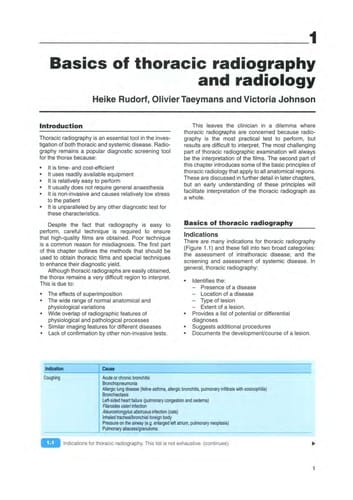 BSAVA manual of canine and feline thoracic imaging