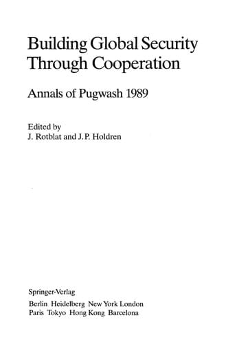 Building Global Security Through Cooperation