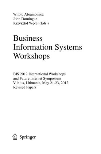 Business Information Systems Workshops
