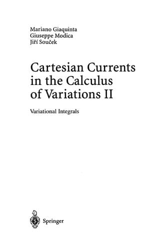 Cartesian Currents in the Calculus of Variations II