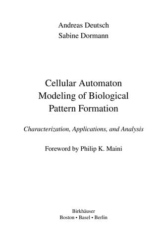 Cellular automaton modeling of biological pattern formation