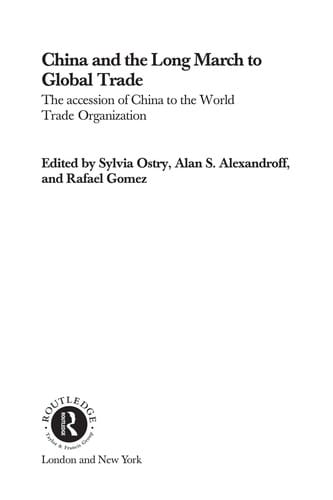 China and the long march to global trade