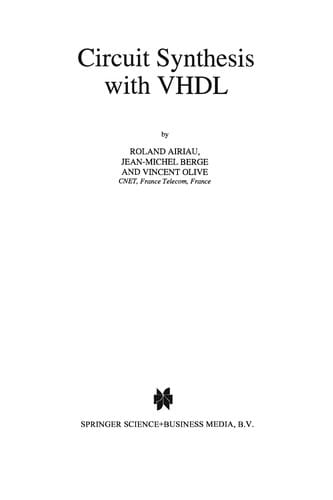 Circuit Synthesis with VHDL