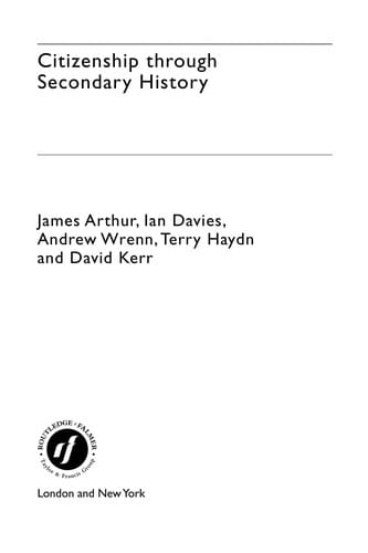 Citizenship through secondary history