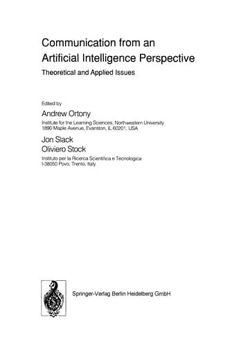 Communication from an Artificial Intelligence Perspective