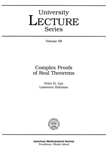 Complex proofs of real theorems