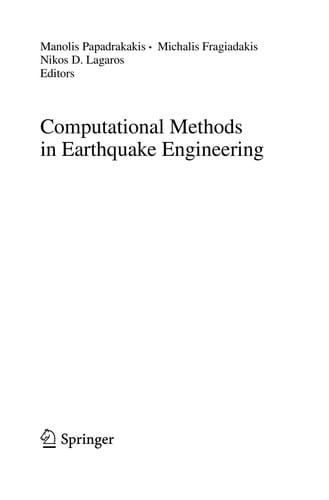 Computational Methods in Earthquake Engineering