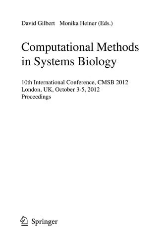Computational Methods in Systems Biology