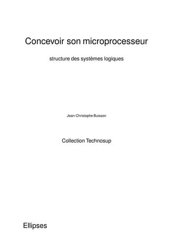 Concevoir son microprocesseur