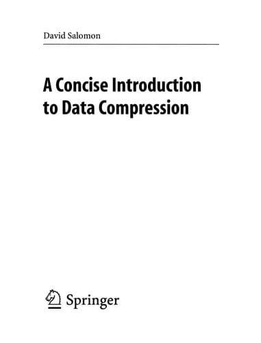 A concise introduction to data compression