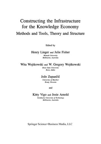 Constructing the Infrastructure for the Knowledge Economy