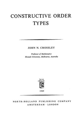 Constructive order types