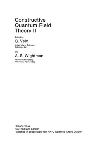 Constructive Quantum Field Theory II