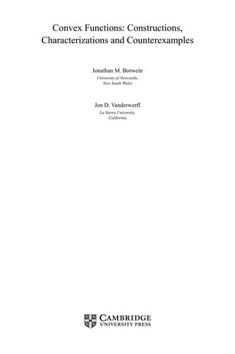 Convex functions