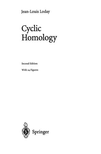 Cyclic Homology