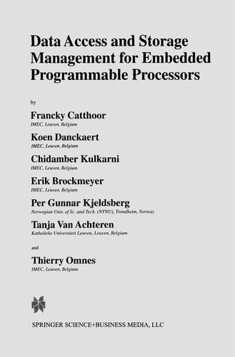 Data Access and Storage Management for Embedded Programmable Processors