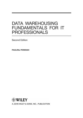 Data warehousing fundamentals for IT professionals