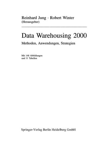Data Warehousing 2000