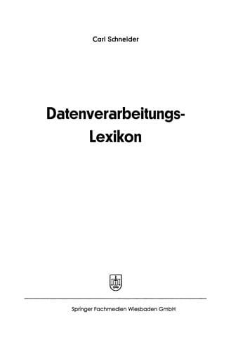 Datenverarbeitungs-Lexikon