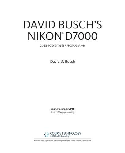 David Busch's Nikon D7000