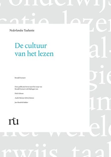 De cultuur van het lezen