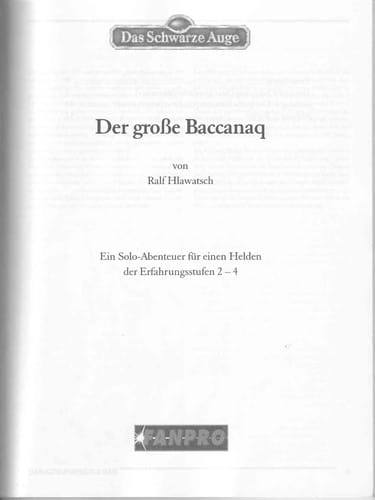 Der große Baccanaq