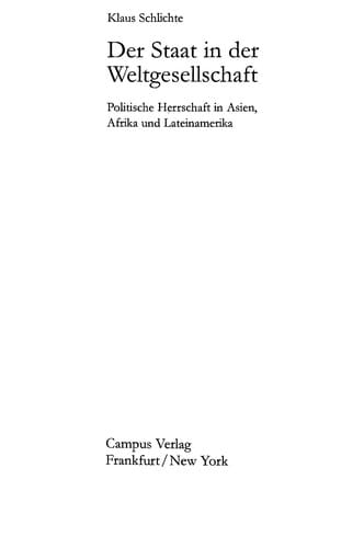 Der Staat in der Weltgesellschaft