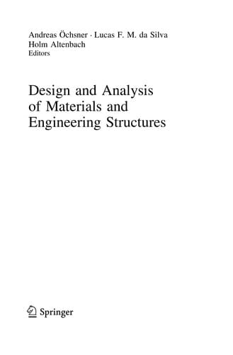 Design and Analysis of Materials and Engineering Structures