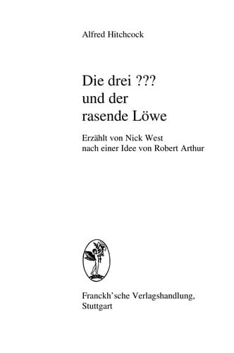 Die drei ??? [Fragezeichen] und der rasende Löwe