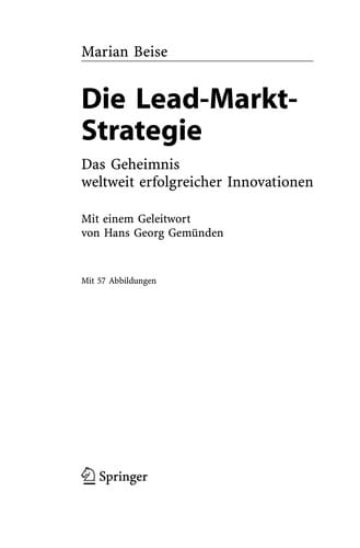 Die Lead-Markt-Strategie