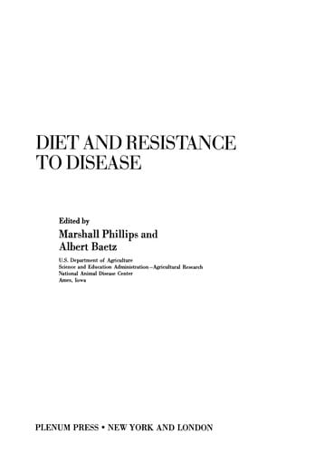 Diet and Resistance to Disease