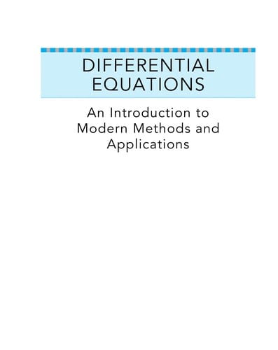 Differential equations