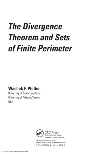The divergence theorem and sets of finite perimeter