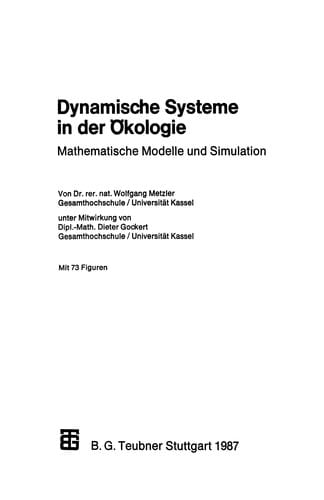 Dynamische Systeme in der Ökologie