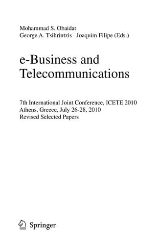 e-Business and Telecommunications