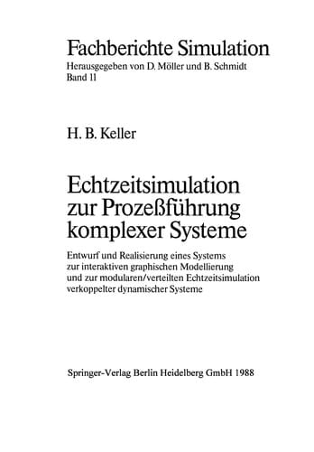 Echtzeitsimulation zur Prozeßführung komplexer Systeme