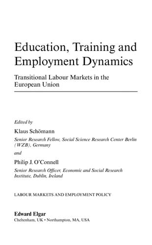 Education, training and employment dynamics