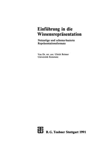 Einführung in die Wissensrepräsentation