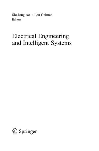 Electrical Engineering and Intelligent Systems