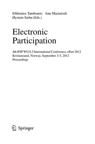 Electronic Participation