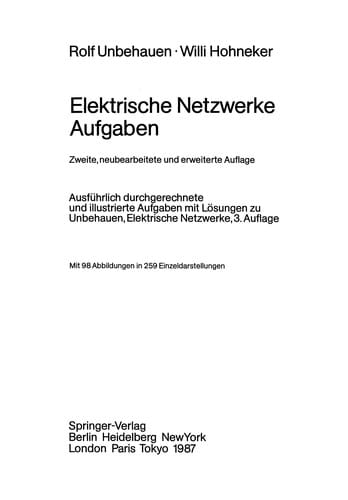 Elektrische Netzwerke Aufgaben