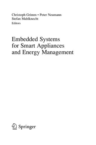 Embedded Systems for Smart Appliances and Energy Management